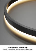 LEFANGXING Luces Colgantes LED Lámpara de Estair de Albúmino para Sala de Estar - details 14