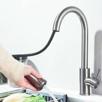 Rociador extraíble de agua fría y caliente de níquel cepillado para grifo de fregadero de cocina - details 20