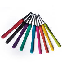Agujas de Crochet de Aluminio Ergonómicas Juego de 1 Set Mango Suave y Cómodo para Tejer y Costura DIY Herramientas de Costura Peluche - details 2