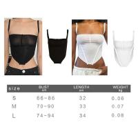 Camisola Retro Marrón Top Corto Hueco de Estilo Cyber Y2K Corset Gótico de Hada Sexy - details 19