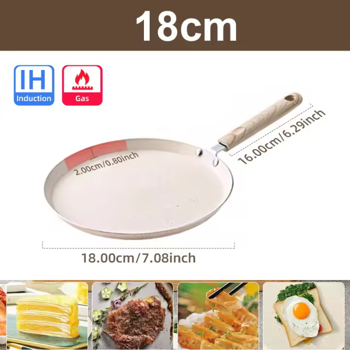 Frying Pot Pan Thickened Omelet Pan Non-Stick Egg Pancake Steak Cooking Egg Ham Pans Breakfast Maker Cookware - 1