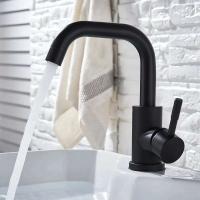 Grifo de lavabo de acero inoxidable 304, mezclador de lavado en frío y caliente, grúa con rotación de 360 ​​grados, grifos de fregadero, grifo de Palanca única para Baño - details 9