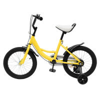 Bicicleta de princesa con ruedas de entrenamiento para niñas, Pedal ligero, altura ajustable, desmontable, 16 pulgadas - details 0