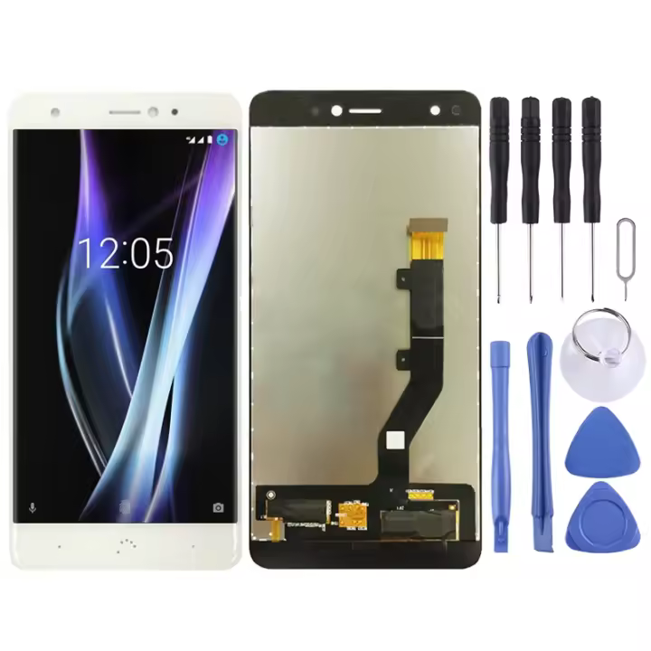 Pantalla LCD TFT para BQ Aquaris X / X Pro con ensamblaje completo de digitalizador (blanco) - 1