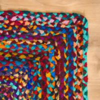 vintage flat weave rectangle recycled Rugs
