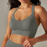 Hamidou-Top Sexy para mujer, sujetadores deportivos para Yoga, Fitness, belleza, espalda elástica, transpirable, ropa interior femenina, Tops - details 34