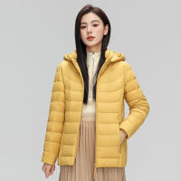 Chaqueta de plumón ultraligera para mujer, Abrigo con capucha, sombrero desmontable, 7xl talla grande, Invierno - details 5