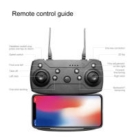 Dron plegable E88PRO fotografía aérea doble cámara quadcopter control remoto aviones E525 / E58 - details 21