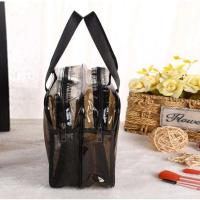 Bolsa de almacenamiento para lavado de baño, maquillaje, separación en seco y húmedo, resistente al desgaste, impermeable, transparente, Simple, de doble capa - details 5