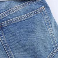 Shorts vaqueros holgados de cintura alta con dobladillo enrollado 2025, moda casual, nueva ropa de verano para mujer - details 6