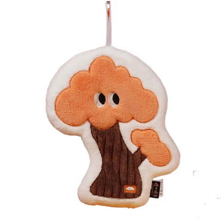 Toalla de mano de dibujos animados de secado rápido, toalla de limpieza más gruesa, paños de cocina absorbentes reutilizables - 1