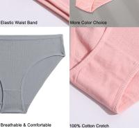 Bragas de algodón con diseño de Jacquard para mujer, ropa interior Sexy, lencería femenina, bragas íntimas de Color sólido para mujer - details 13