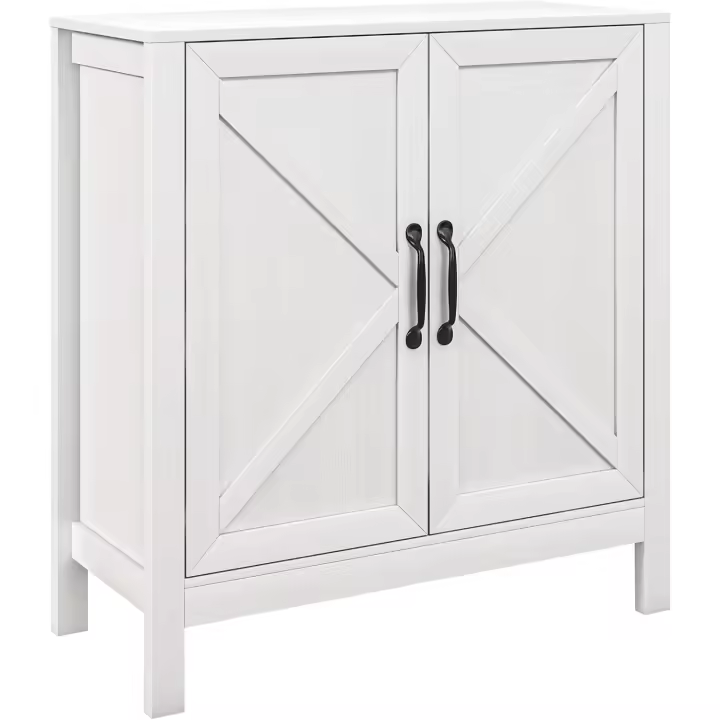Estante Ajustable Antideslizante para Sala de Estar Mueble Moderno para Cocina, Comedor, Dormitorio, Pasillo 80x35x85 cm Blanco - 1