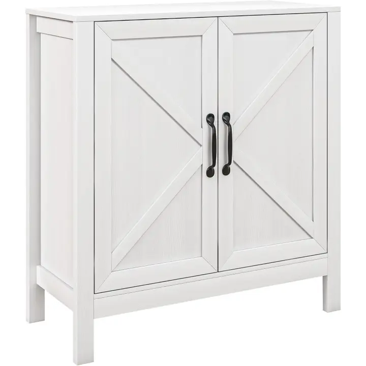Estante Ajustable Antideslizante para Sala de Estar Mueble Moderno para Cocina, Comedor, Dormitorio, Pasillo 80x35x85 cm Blanco - 1
