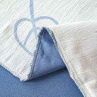 Funda de edredón individual de doble hilo, funda nórdica de algodón y lino lavada de nueva clase A, ropa de cama estampada respe - details 4