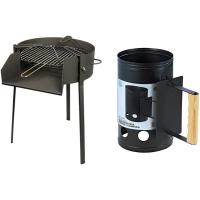 Barbacoa redonda con soporte para, diámetro 70 x 75 cm - details 6