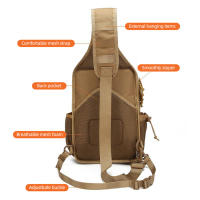 Bolso de pecho táctico para hombre, bolsa de hombro impermeable para deportes al aire libre, senderismo, escalada, aparejos, Molle - details 5