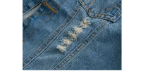 Chaleco de Denim de Algodón para Hombres Primavera-Verano Moda Callejera Retro con Tirantes, Sin Mangas, Tejido de Máquina - details 8
