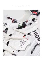 Primavera 2025 nuevos zapatos deportivos de suela gruesa, modernos y versátiles, transpirables, blancos, informales - details 5