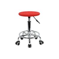 Taburete Roll Taburete de Trabajo con reposapiés Regulable en Altura 49-64 cm de Cuero PU Negro - details 6