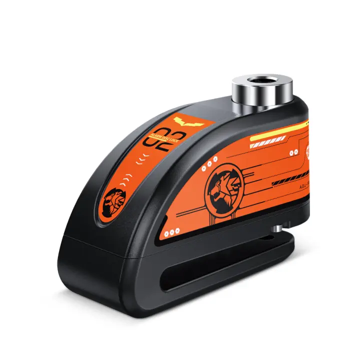 Anchtek-candado de disco para motocicleta, cerradura de rueda de bicicleta, impermeable, con alarma, antirrobo, 120dB - 1