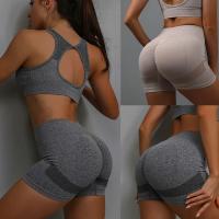 Pantalones cortos de cintura alta para mujer, conjunto de pantalones cortos absorbentes de alta elasticidad, ropa deportiva para trotar, Yoga, gimnasio - details 0