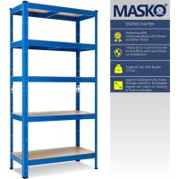 Estanterías de Almacenamiento Pesadas Sin Tornillos, Capacidad hasta 875kg, Tamaño 180x90x40cm, 2 piezas - details 3