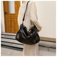 Bolso De Hombro Negro Grande Para Mujer, Bolso De Compras Grande, Bolso Cruzado De Cuero Suave De Alta Calidad Y Color Sólido, Bolso De Viaje Para Mujer - details 14