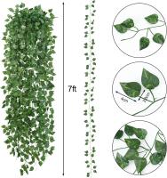 Guirnalda de Hiedra Artificial 24 Paquetes Plantas Colgantes para Decoración de Pared - details 15