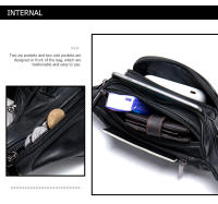 Bolsa de piel de oveja para hombre, Bolsa de piel de oveja para hombre para teléfono móvil, cuero genuino, bolsa crossbody, multifuncional, deportes y ocio, bolsa de pecho crossbody - details 7