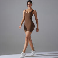 Hamidou body sin mangas para mujer, ropa de una pieza, mono ajustado, ropa deportiva elástica, ropa de gimnasio, ropa deportiva de realce - details 14