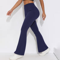 Hamidou-pantalones acampanados de Yoga para mujer, Leggings para Fitness, pantalones de cintura alta para levantar el trasero, pantalones de secado rápido para ciclismo y Fitness - details 32