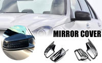 Fouedy-cubiertas de tapa de espejo lateral para Mercedes Benz W176 W246 W212 W204 C117 X156 X204 W221 C218 A B C E S CLA GLA GLK Class negro - details 0