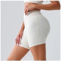 Pantalones cortos de Yoga para mujer, cintura alta, levantamiento de glúteos, entrenamiento, medias deportivas, Control de barriga, gimnasio, correr, pantalones elásticos, pantalones cortos deportivos informales - details 14