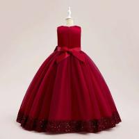 Elegante Vestido de Princesa con Lentejuelas de Esponja Vestido de Fiesta para Niñas en Rosa para Bodas y Graduaciones - details 12