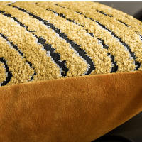 Fundas de Almohada de Chenilla de Lujo Diseño de Ondas Arayadas Almohadas de Geometría Gruesa para Sofá Silla Decoración Nórdica - details 11