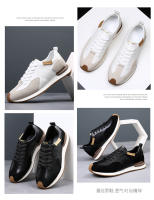 Zapatos casuales de hombre, zapatos blancos pequeños de cuero, zapatos versátiles para niños, zapatos Forrest Gump - details 4