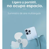 Mini ventilador portátil con control USB Bajo nivel de ruido Cabezal giratorio de 360 °   Ventilador enchufable para exteriores, interiores y habitaciones de camping - details 8