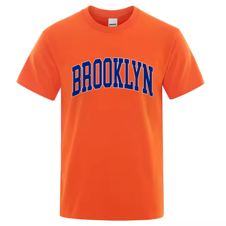 Camiseta transpirable vintage con estampado de la ciudad de Nueva York para hombre, camiseta informal de alta calidad, Camiseta de algodón Spring Valley, c56 - 1