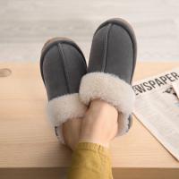 Zapatillas mullidas de invierno para mujer, zapatos peludos y peludos para el hogar, Zapatillas de casa de piel sintética, Zapatillas de felpa para interior, cómodas y cálidas, zapatillas planas silenciosas - details 18