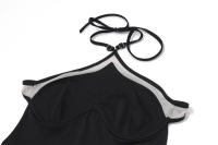 BUNO-Cuerpo Sexy con espalda descubierta, monos negros, ropa Y2K, traje de cuerpo con espalda descubierta, mono con cuello Halter, novedad de 2021, Coqueta Chic - details 6