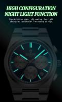 Reloj de Piloto de Lujo Premium Automático, Funcional Multifuncional, Resistente al Agua, Correa de Cuero Accesorio de Moda para Hombres - details 5