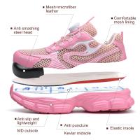 Zapatos de Seguridad Ligeros para Trabajo Zapatillas Protectoras Transpirables con Botón Giratorio - details 7