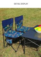 Sillas de exterior, pesca de metal para acampar, senderismo y picnic portátiles, plegables para dibujar la luna, sillas de turismo en la playa - details 4