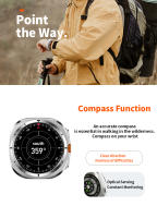 2024 Watch 7 Ultra Reloj inteligente Pantalla Amoled HD Cristal Menú 3D Llamada Bluetooth Brújula Multideporte Reloj inteligente Hombre Mujer - details 16