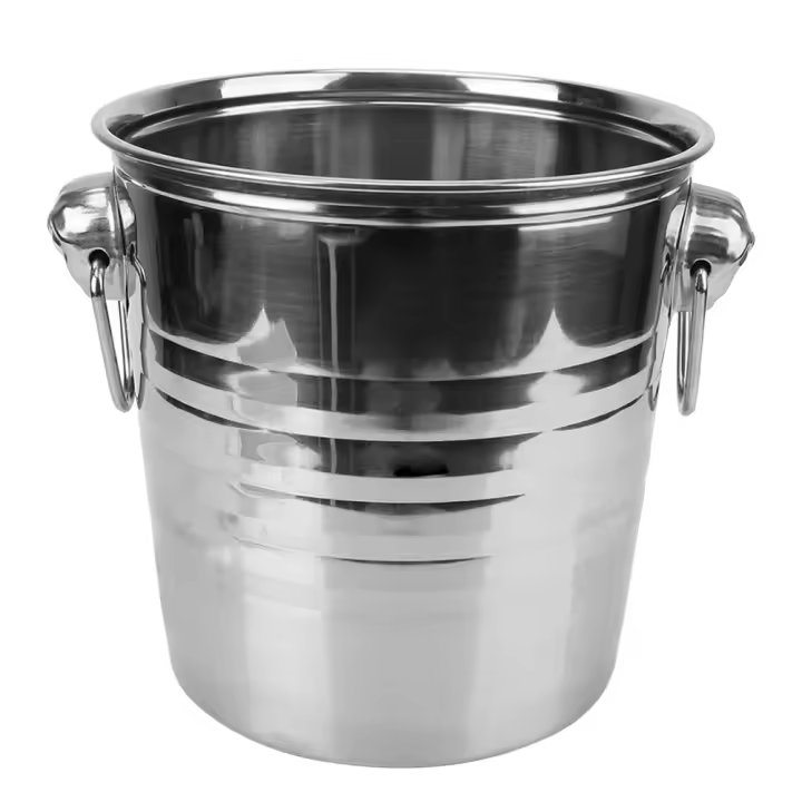 Cubo enfriador de vino y cerveza de acero inoxidable, fabricante de cubitos de hielo para KTV Bar, cocina, fiesta, Bar, champán, vino, cerveza, 5l - 1