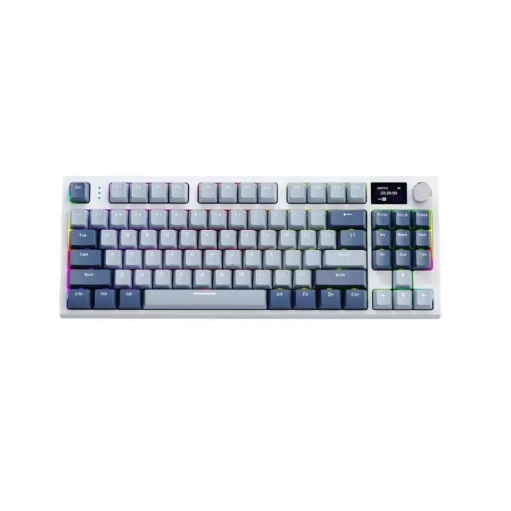 Teclado Mecánico Inalámbrico K86 Diseño de 75%, Tecla Completa, Pantalla TFT Intercambiable en Caliente, Perilla de Metal, Teclado Macro Definido - 1