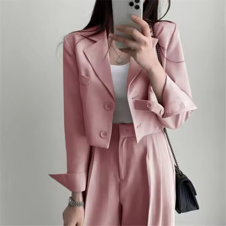 Chaqueta casual de mujer, conjunto de primavera y otoño. - 1