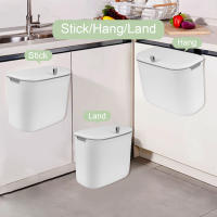 Cubo de Basura Montado en la Pared de Cocina 7L con Tapa Cubos de Basura Colgantes para Cocinas - details 11