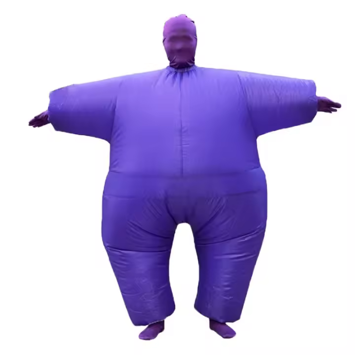 Traje de cuerpo completo inflable para adultos y niños, divertido juego de rol, juguete de tela para fiesta, regalo - 1